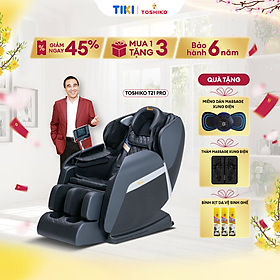 [Duy nhất 6.4 sale vô đối I quà 2,3 triệu]  Ghế Massage Toàn Thân Đa Năng Toshiko T21 Pro điều khiển giọng nói, Công Nghệ Nhiệt Hồng Ngoại Tiên Tiến, Hỗ Trợ giảm tình trạng đau mỏi người, ghế massage toàn thân, ghế massage giá rẻ