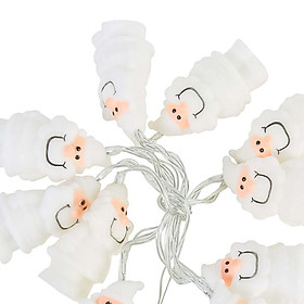 Bookstore 189 10LED Silicon Small Santa String Lights Christmas Decorative Light Cute Gift