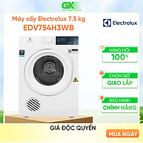 Máy sấy electrolux 7.5 kg edv754h3wb - chỉ giao hcm