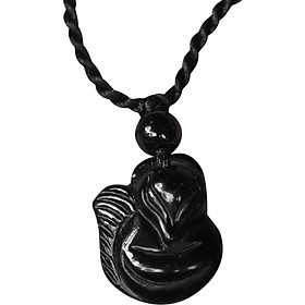 Mặt Dây Chuyền Hồ Ly Thạch Anh Đen Ngọc Quý Gemstones MD9