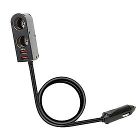 Car Cigarette Lighter Socket Splitter Dual USB Charger Power Adapter Outlet