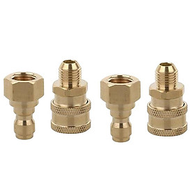4Pcs M14x1.5mm Pressure Washer Hose Connector Quick Coupler Male & Female
