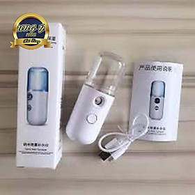 Máy Phun Sương Xông Hơi Mặt NaNo Mini Cầm Tay Hỗ Trợ Dưỡng Da Cấp Nước Tối Đa - Loại xịn