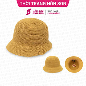 Mũ vành đan tay cao cấp thời trang NÓN SƠN ĐH147A-KM1