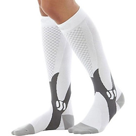 Vớ Thể Thao Co Giãn Nâng Đỡ Chân Unisex - Trắng