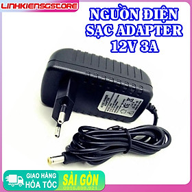 Nguồn Điện Sạc Adapter 12V 3A jack DC 5.5 * 2.5 mm - nguồn camera ĐÈN LED livestream live makeup trang điểm.