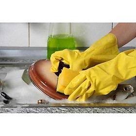Mua Găng tay cao su (LOẠI MÀU VÀNG DBC ) bao tay rửa chén ❖Khuyenmai247❖