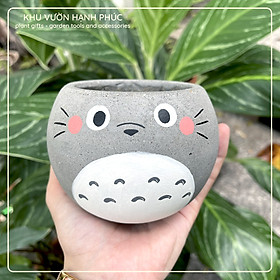 Chậu Totoro_Mini (trồng sen đá, lá may mắn, ...)