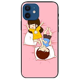 Ốp lưng dành cho Iphone 12 / 12 Pro mẫu Couple Ngủ