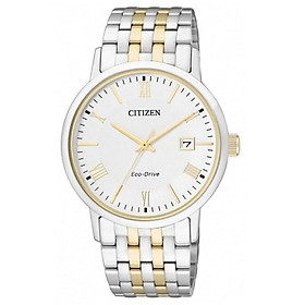 Đồng Hồ Citizen Nam Dây Kim Loại Máy Eco-Drive BM6774-51A - Mặt Trắng (37mm)