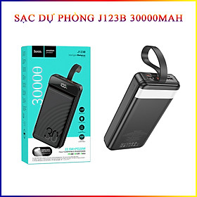 Pin Sạc Dự Phòng Dành Cho Hoco J123B Element Màn Hình Kỹ Thuật Số 30000Mah 22.5W + Pd20W Qc3.0 Cao Cấp Hàng Chính Hãng