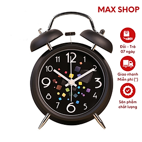 Mua Đồng Hồ Báo Thức Hai Quả Chuông Gõ DB04 Siêu To Đẹp Có Đèn LED