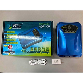 Máy sủi oxy Pin Aqua Blue ADP-09 cho hồ cá cảnh (Hàng Công Ty)