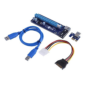 VER006 PCI-E GPU Riser Card 4pin PCI Express USB 3.0 for Bitcoin Miner