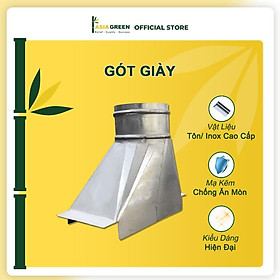 ASIA GREEN - Gót Giày Nối Ống Gió, Tôn Mạ Kẽm/Inox, Chống Ăn Mòn, Độ Dày 0.58mm (Giá bao gồm VAT)