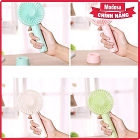 Mua Quạt Cầm Tay Mini Modosa Có Đế Để Bàn (Màu Ngẫu Nhiên) - Hàng Chính Hãng