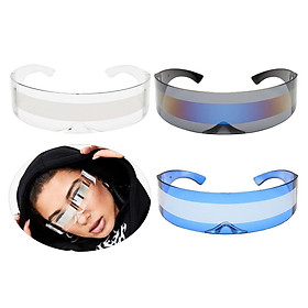 3pack Funny Space Alien Cyclop Visor Sunglasses Party Rave Anime Cosplay Glasses