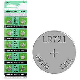 Vỉ 10 viên Pin cúc áo AG11 LR721 362A 1.55V