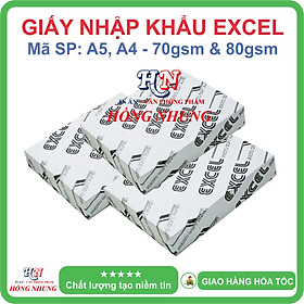 [ HỒNG NHUNG ] Giấy in A4 Excel, Định Lượng 70 gsm, chuyên in ấn photo