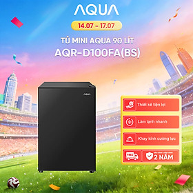 [DAILY] Tủ lạnh Aqua 90 lít AQR-D100FA(BS) - Freeship toàn quốc - Hàng chính hãng