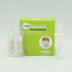 Bào tử lợi khuẩn Livespo Navax xịt tai mũi họng kháng viêm, diệt khuẩn hộp 1 xịt kèm 1 ống cho trẻ