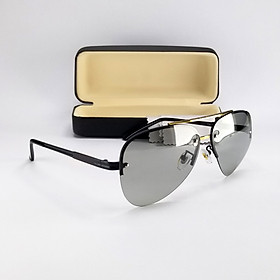 Kính mát nam đổi màu đi ngày và đêm DKY1706DM. Tròng kính Polarized trong suốt, không vỡ, phân cực, chống tia UV. Gọng kim loại ôm mặt. Tặng kèm hộp đựng kính