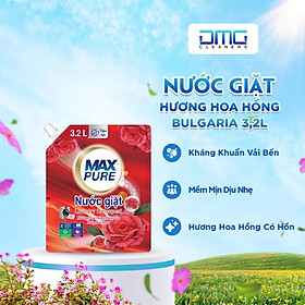 Túi nước giặt Maxpure Hương Hoa Hồng Bulgaria 3,2L