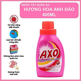 Nước Tẩy Quần Áo Axo Hương Hoa Anh Đào 400ml