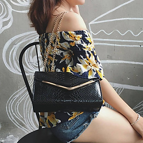 Ví dự tiệc với thiết kế đơn giản, màu sang trọng, viền ánh kim, sáng cả khung hình (Nhiều màu để chọn)