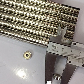 Bộ 50 viên Nam châm đất hiếm 10x3 lỗ 4.2mm