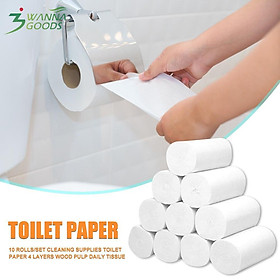 Giấy vệ sinh siêu mềm không chứa huỳnh quang an toàn tiện dụng