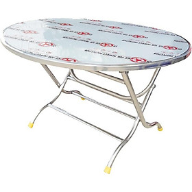 BÀN XẾP INOX 1M2 , BÀN 120 CM TRÒN CAO 75CM