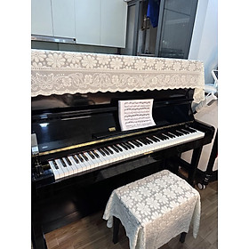 Khăn phủ đàn piano cơ đàn piano điện tử 88 phím phong cách Châu Âu cổ điển sang trọng chống bụi chống xước