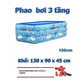 Mua Bể bơi phao trẻ em Cao Cấp 3 tầng 1m3 - Giúp bé thỏa thích vui chơi