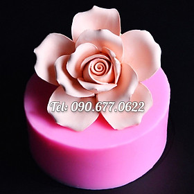 Mua Khuôn rau câu silicone hoa hồng cánh tim - Mã số 1642