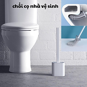 Chổi Cọ Nhà Vệ Sinh, Cây Cọ Toilet Bồn Cầu Bằng SiliCon Có Giá Đựng Dán Tường