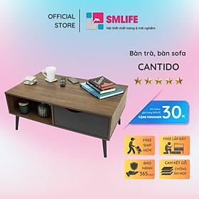 Mua Bàn sofa phòng khách kiểu dáng đẹp nhỏ gọn SMLIFE Cantido
