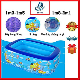 Mua Bể bơi phao thành cao cho bé Hồ phao bơi lớn cho em bé và trẻ em kích thước 1m3 1m5 1m8 2m1