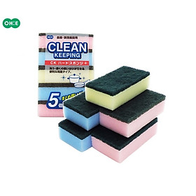 Mua Set 05 miếng mút rửa xoong nồi  ấm chảo Ohe  giúp việc dọn dẹp nhanh chóng và hiệu quả  tiết kiệm chi phí - nội địa Nhật Bản