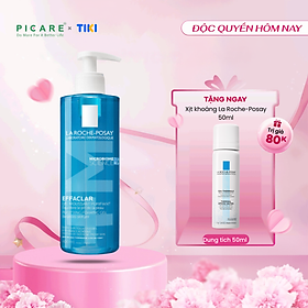 Gel rửa mặt tạo bọt làm sạch & giảm nhờn cho da dầu nhạy cảm La Roche-Posay Effaclar Purifying Foaming Gel (400ml)