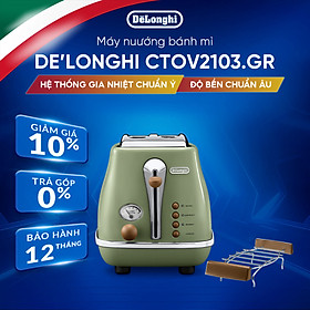 Mua  Hàng chính hãng  Máy nướng bánh mì DeLonghi Icona Vintage CTOV2103 (BG/ GR)