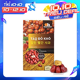 Táo Đỏ Khô Cao Cấp Smile Nuts Hộp 500g