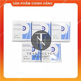 Mua  Combo 5 cuộn  Băng nhãn in MAX PT-312W - Đen nền trắng 12mm x 8m - Hàng nhập khẩu