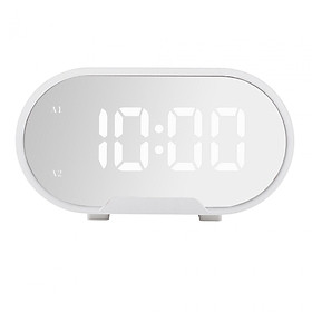 Digital Alarm Clock Small Clock Quiet Snooze 2 Modes Desk Desktop Clock Night Light for Cafe Office Hall Shops Bedroom