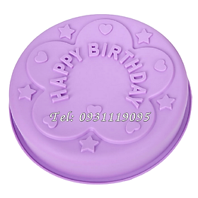 Mua Khuôn silicon làm bánh  rau câu Happy Birthday – Loại 28 cm – Mã số 1012