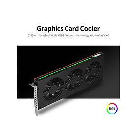 JONSBO Graphics Card Cooler Cooling Fan Graphics Card Radiator with 3 Fans RGB Effect for NVIDIA GTX/AMD