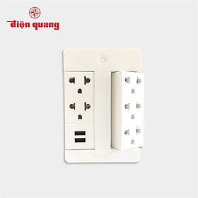 Mua Ổ cắm Xoay Thông Minh Điện Quang Apollo ĐQ SPS1.1 05 USB WiFi (Kiểu ổ cắm xoay  5 lỗ 3 chấu  2 lỗ USB  sử dụng Wifi)