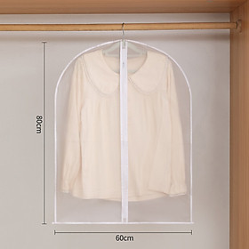 Túi Bọc quần áo treo tủ chống bụi DULCETT, Loại dày có khoá bọc kín quần áo chống ẩm mốc, côn trùng. Túi Bọc CÓ KHÓA