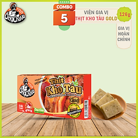 Combo 5 Hộp Viên Gia Vị Thịt Kho Tàu Gold Ông Chà Và 126g