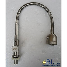 Mua Vòi Rửa Bát Cắm Chậu Ngổng Đơn Cần Mềm SUS304 Inox 304